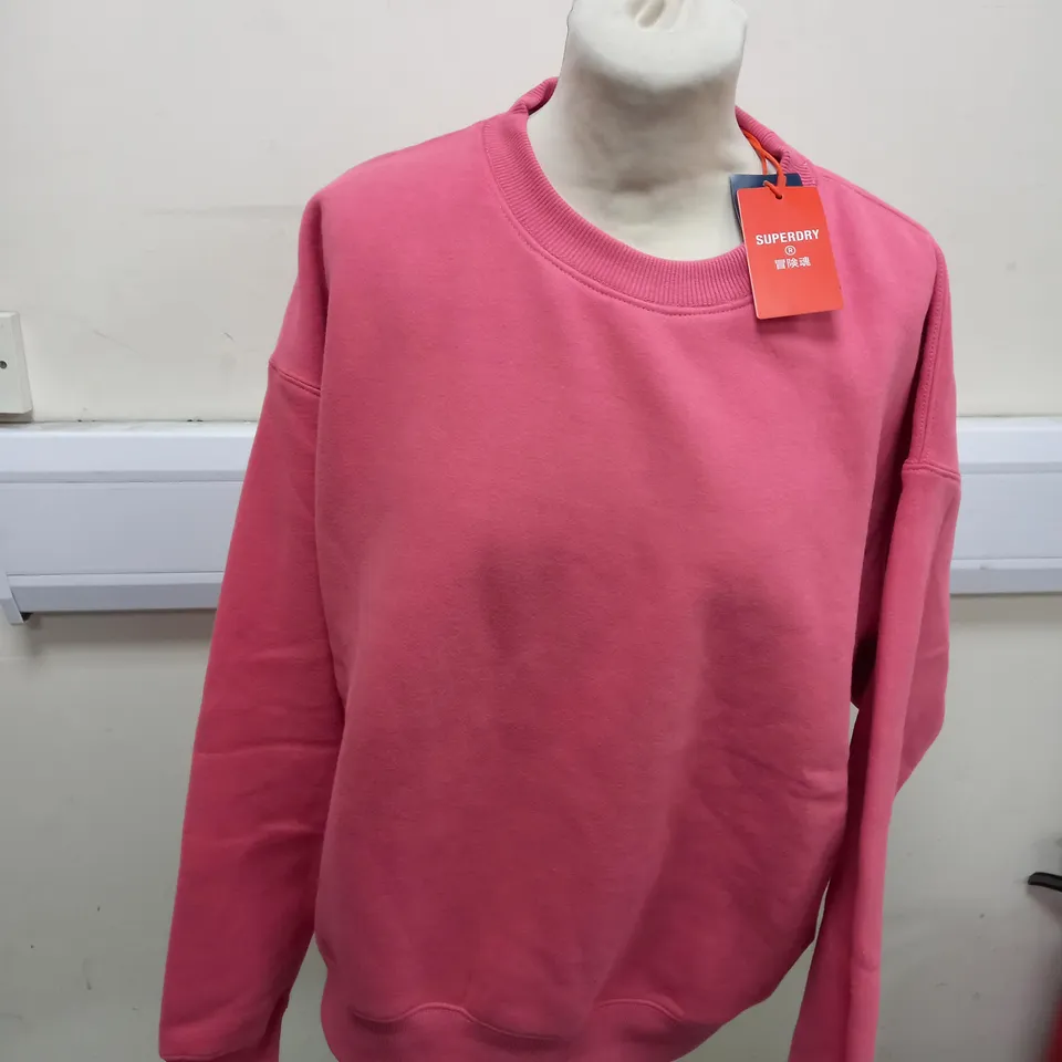 SUPERDRY PINK SWEATER SIZE 16