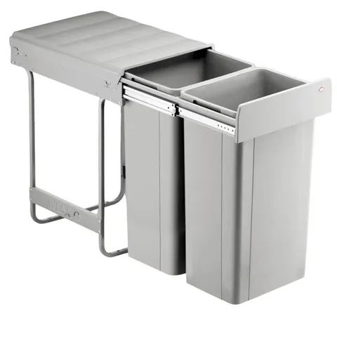 BOXED BIG BIO PLASTIC MANUAL LIFT MULTI-COMPARTMENT KITCHEN BIN (1 BOX)