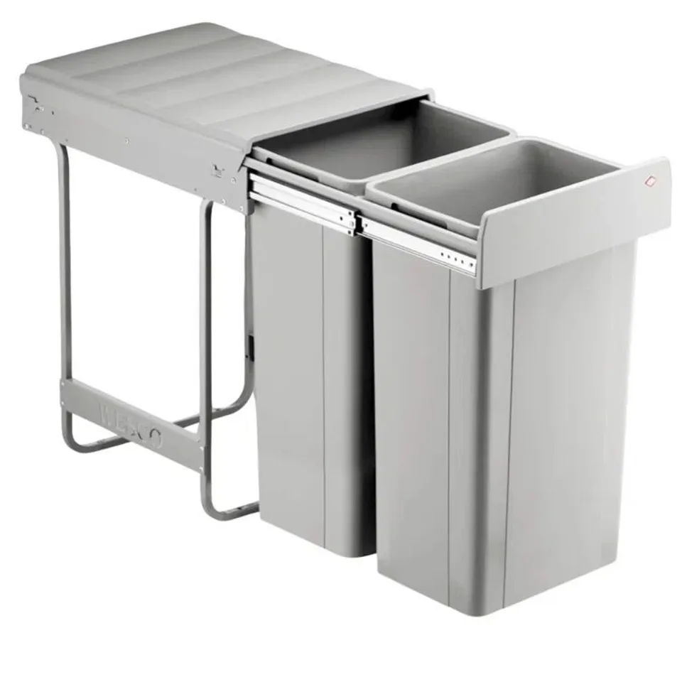 BOXED BIG BIO PLASTIC MANUAL LIFT MULTI-COMPARTMENT KITCHEN BIN