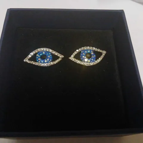 BUTLER AND WILSON CRYSTAL EYE STUD EARRINGS
