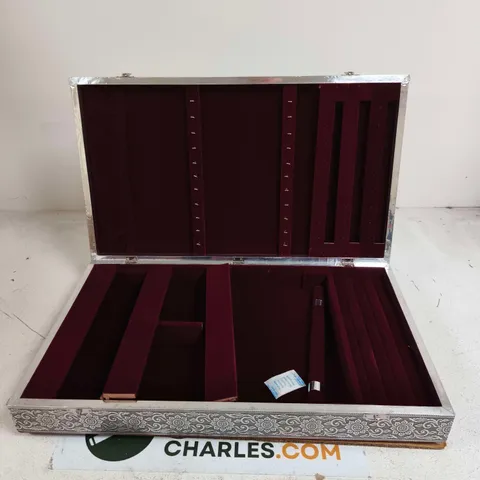 ORNATE METAL JEWELLERY DISPLAY CASE 