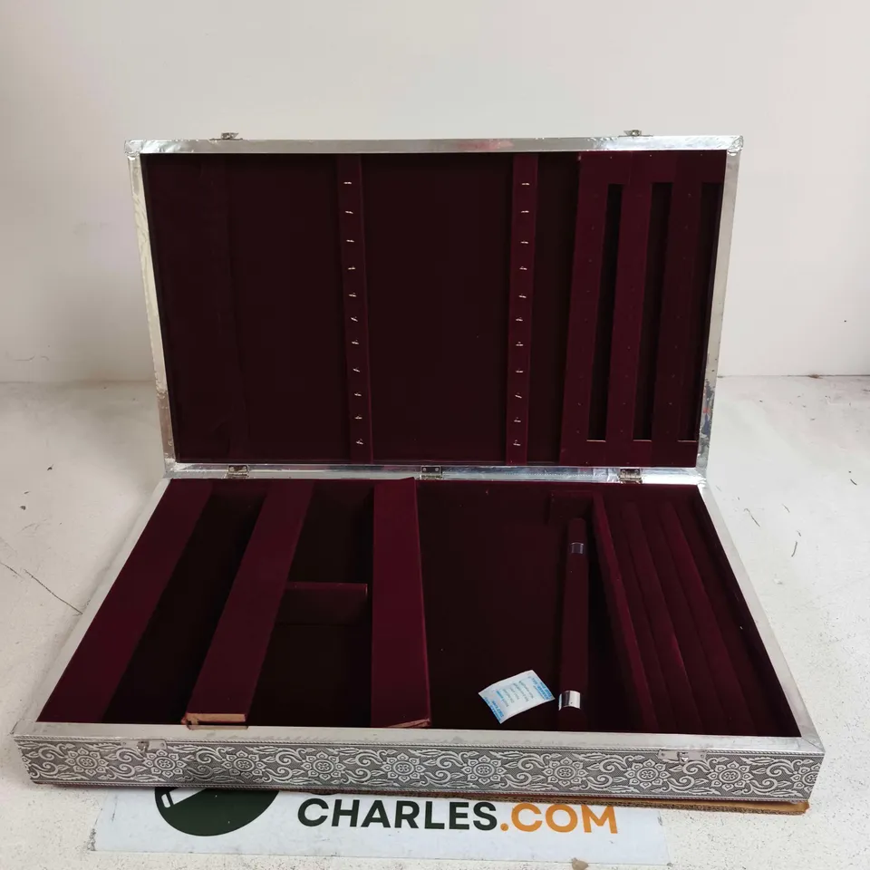 ORNATE METAL JEWELLERY DISPLAY CASE 