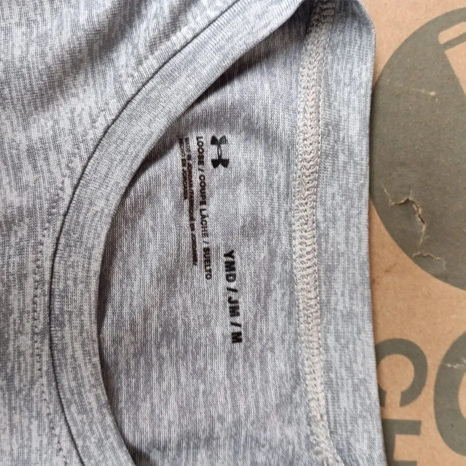 UNDER ARMOUR HEATHER GREY SHORT-SLEEVE T-SHIRT