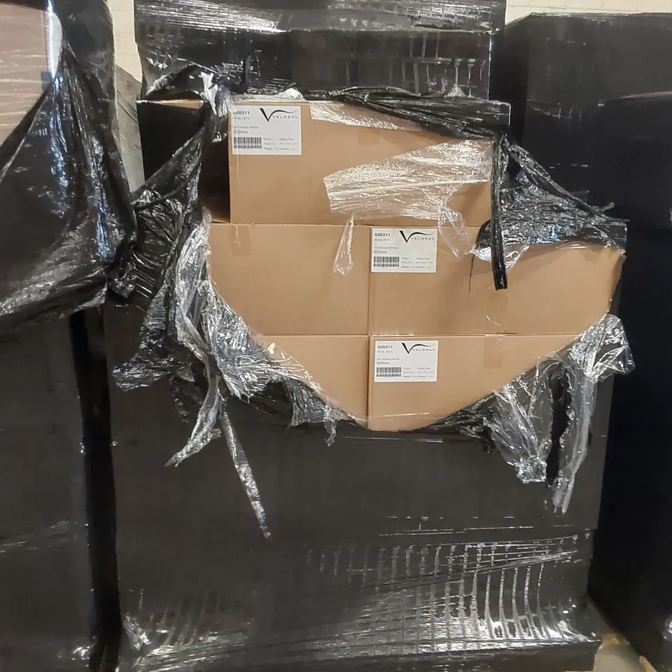 PALLET CONTAINING A LARGE QUANTITY OF BATHROOM FURNITURE PARTS INCLUDING: VELDEAU WC SLIMLINE CARCASSES ECT