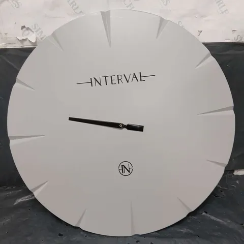 INTERVAL CEMENT LOOK WALL CLOCK