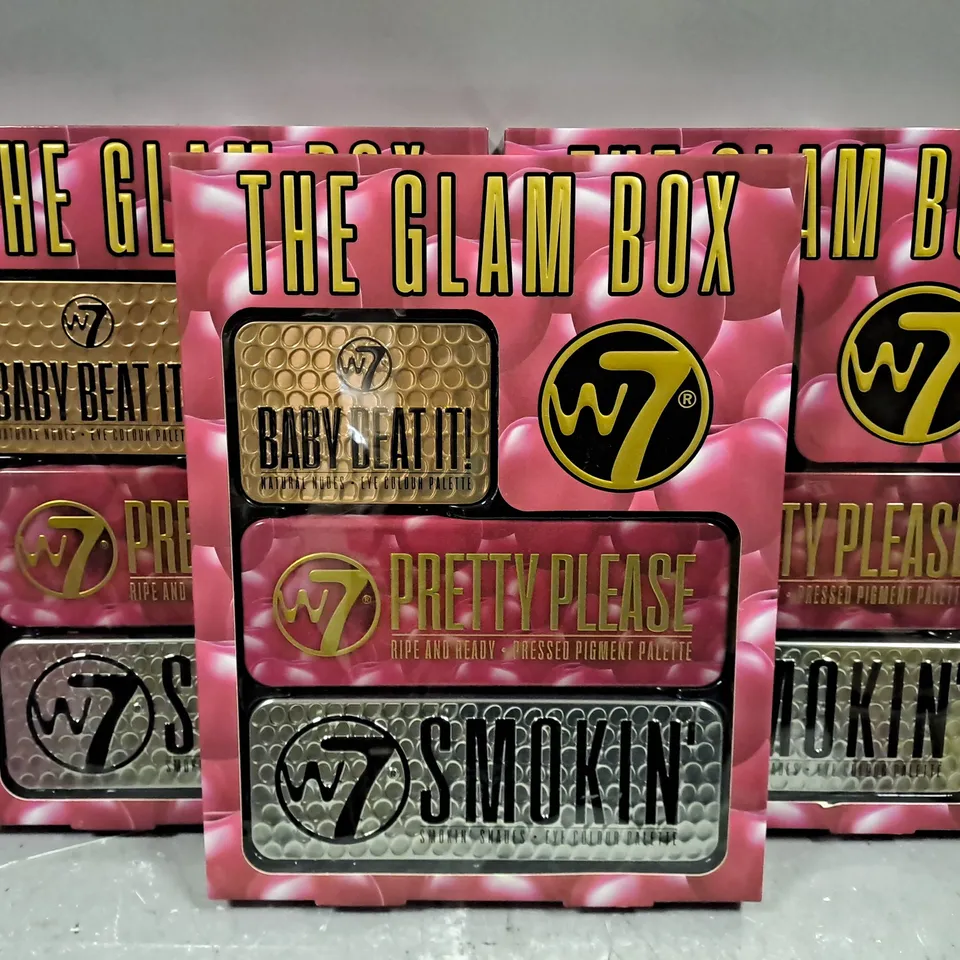 3 X W7 COSMETICS THE GLAM BOX GIFT SETS 