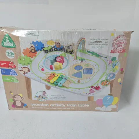 ELC WOODEN ACTIVITY TRAIN TABLE – BABY/TODDLER TOY (12–36 MONTHS)