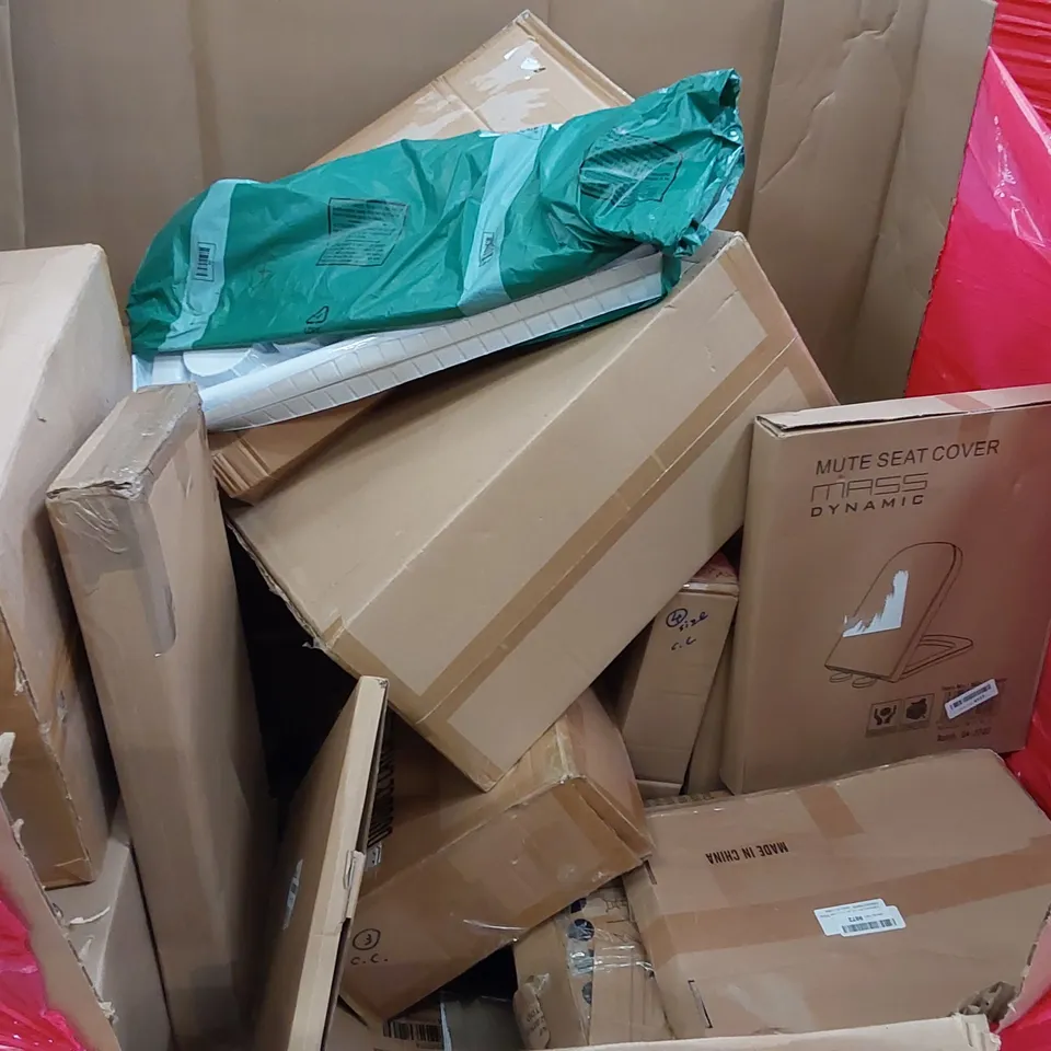 PALLET OF ASSORTED CONSUMER PRODUCTS TO INCLUDE; AIR COOLER, FIMEI FOOD PROCESSOR, PHONE SAFE, BAMBOO PILLOWS, BUTTERFLY WALL CLOCK