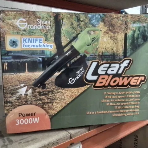 BOXED GRANDMA SHARK 3000W LEAF BLOWER 
