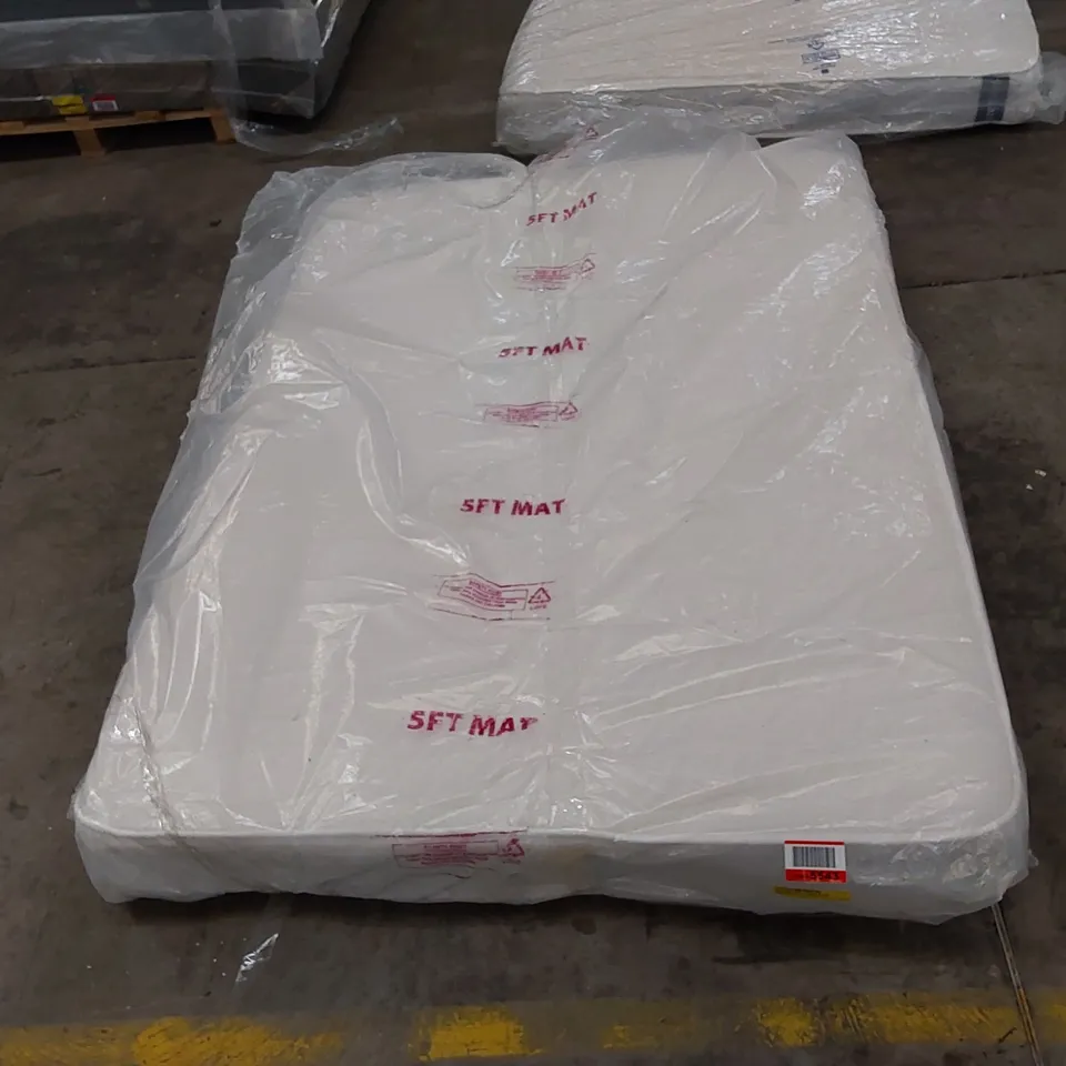 QUALITY BAGGED 4'6" DOUBLE SERENITY HYBRID COIL AND MEMORY FOAM MATTRESS