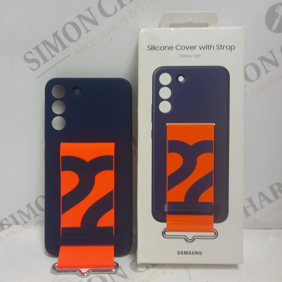 BOXED SAMSUNG GALAXY S22+ SILICONE COVER WITH STRAP 