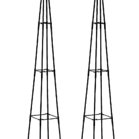 GARDEN STORIES SET OF 2 DECORATIVE PLANT SUPPORTS