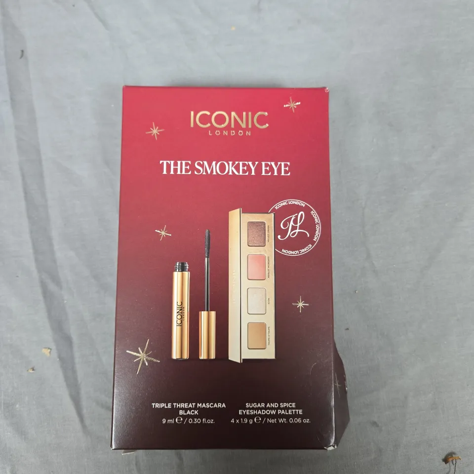 ICONIC LONDON THE SMOKEY EYE BOXED SET – SUGAR & SPICE EYESHADOW PALETTE + TRIPLE THREAT MASCARA