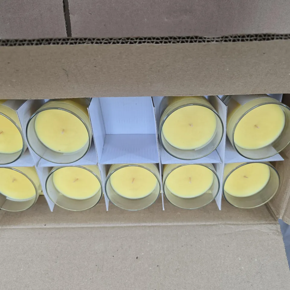 10X FRESH LEMON SCENTED CANDLES 