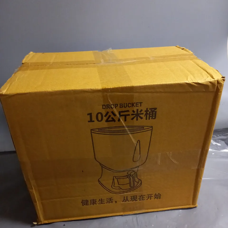 BOXED DROP BUCKET DISPENSER IN WHITE