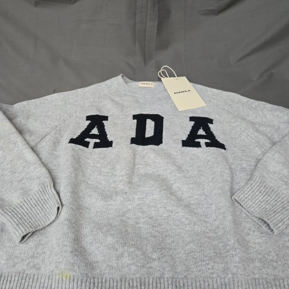 ADANOLA OVERSIZED KNIT SWEATSHIRT SIZE XS