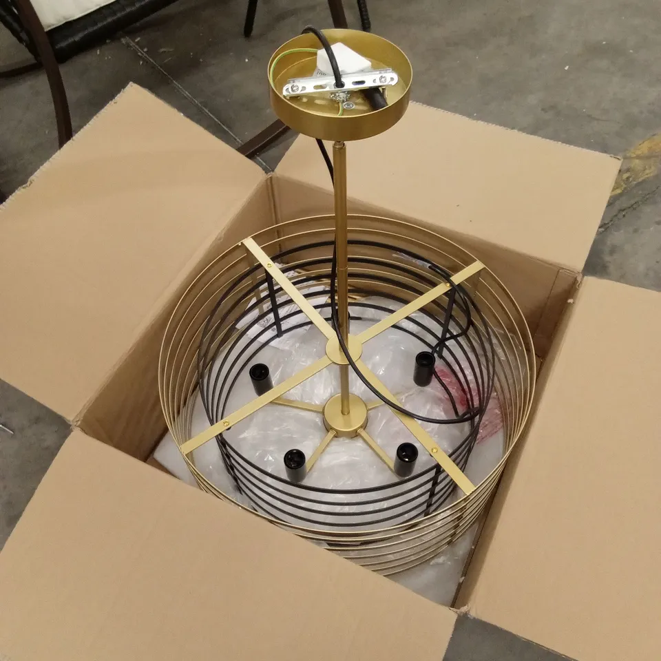 BOXED CHANDELIER STYLE LIGHT