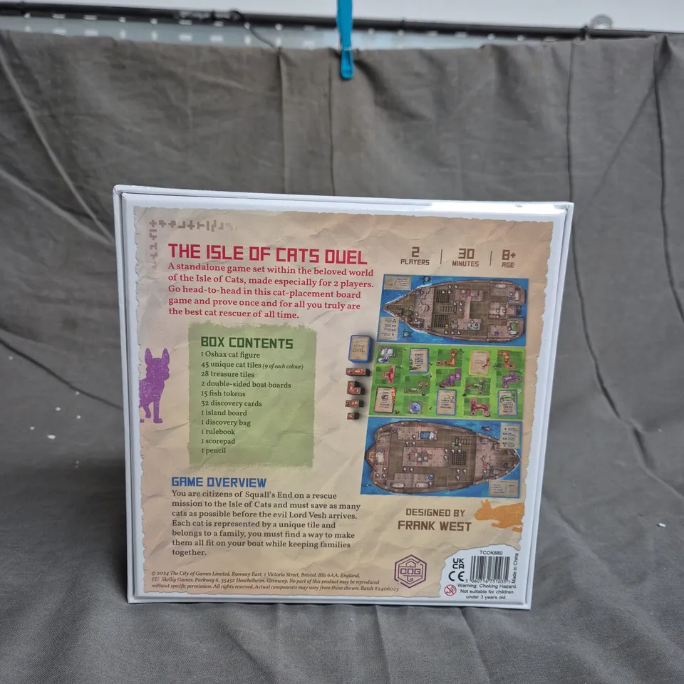 BOXED AND SEALED THE ISLE OF CATS DUEL BOARD GAME