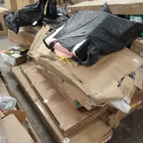 PALLET OF ASSORTED INCOMPLETE FURNITURE PARTS