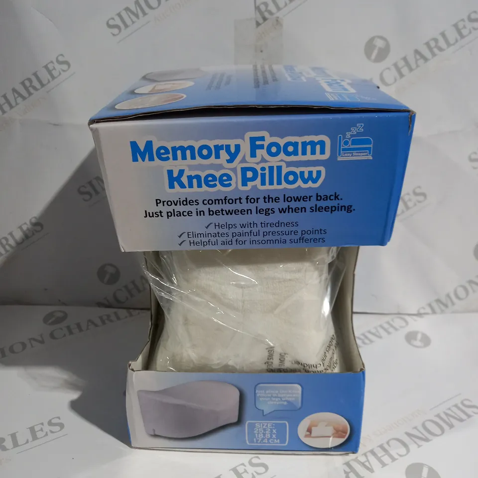 BOXED MEMORY FOAM KNEE PILLOW