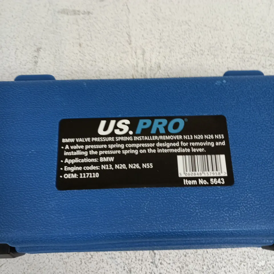 BMW VALVE PRESSURE SPRING INSTALLER/REMOVER TOOL IN BLUE CASE – N13/N20/N26/N55 (US.PRO)