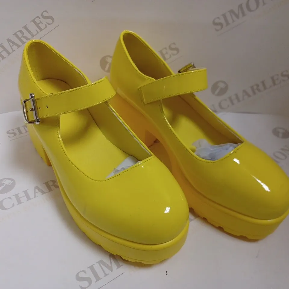 KOI VEGAN TIRA MARY JANES 'SUNSHINE YELLOW EDITION' - SIZE 6
