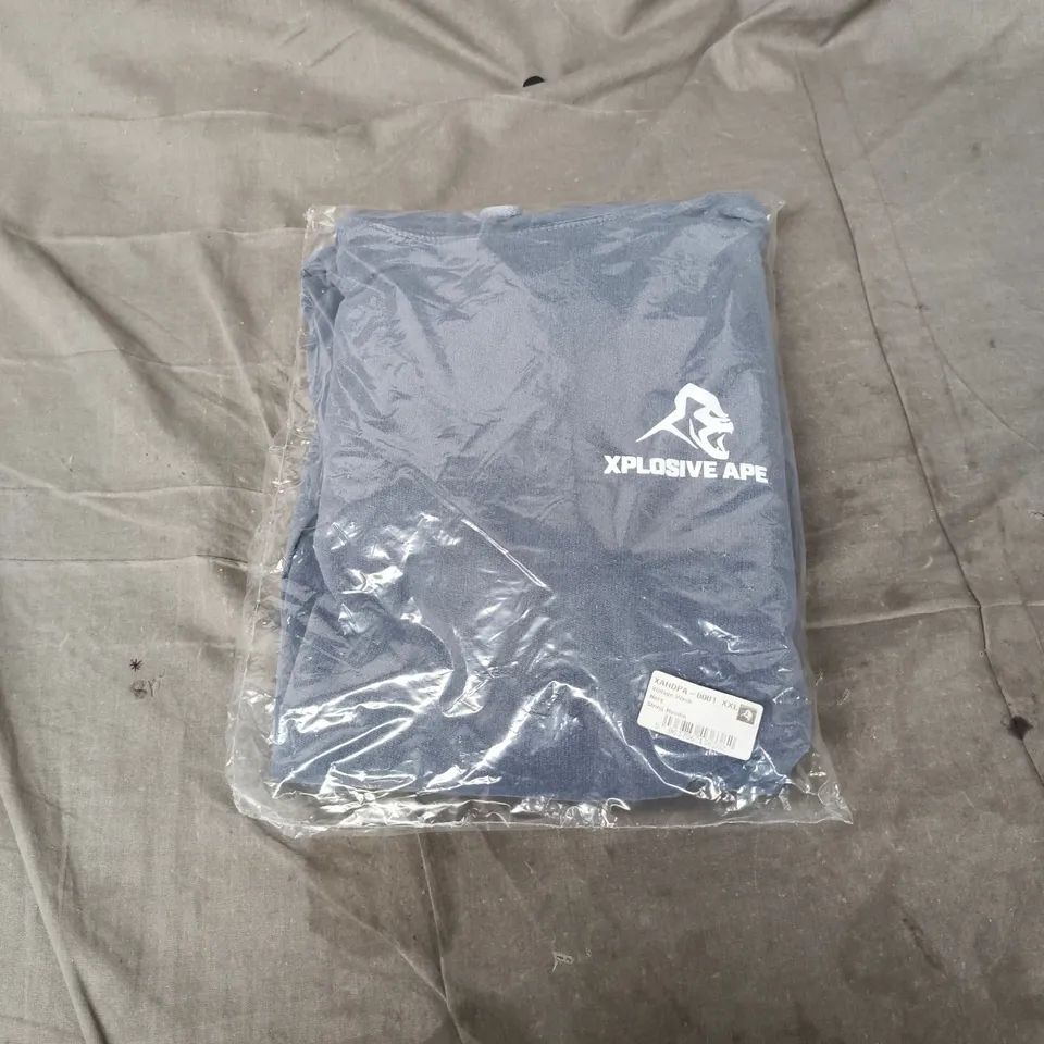 XPLOSIVE APE NAVY VINTAGE WASH STRING HOODIE XXL