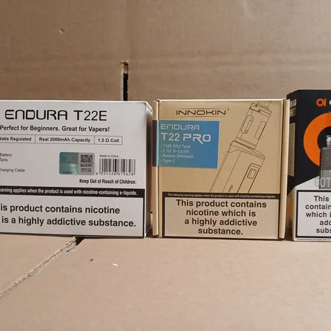 APPROXIAMTELY 15 ASSORTED VAPING PRODUCTS TO INCLUDE ASPIRE, INNOKIN, ETC - COLLECTION ONLY