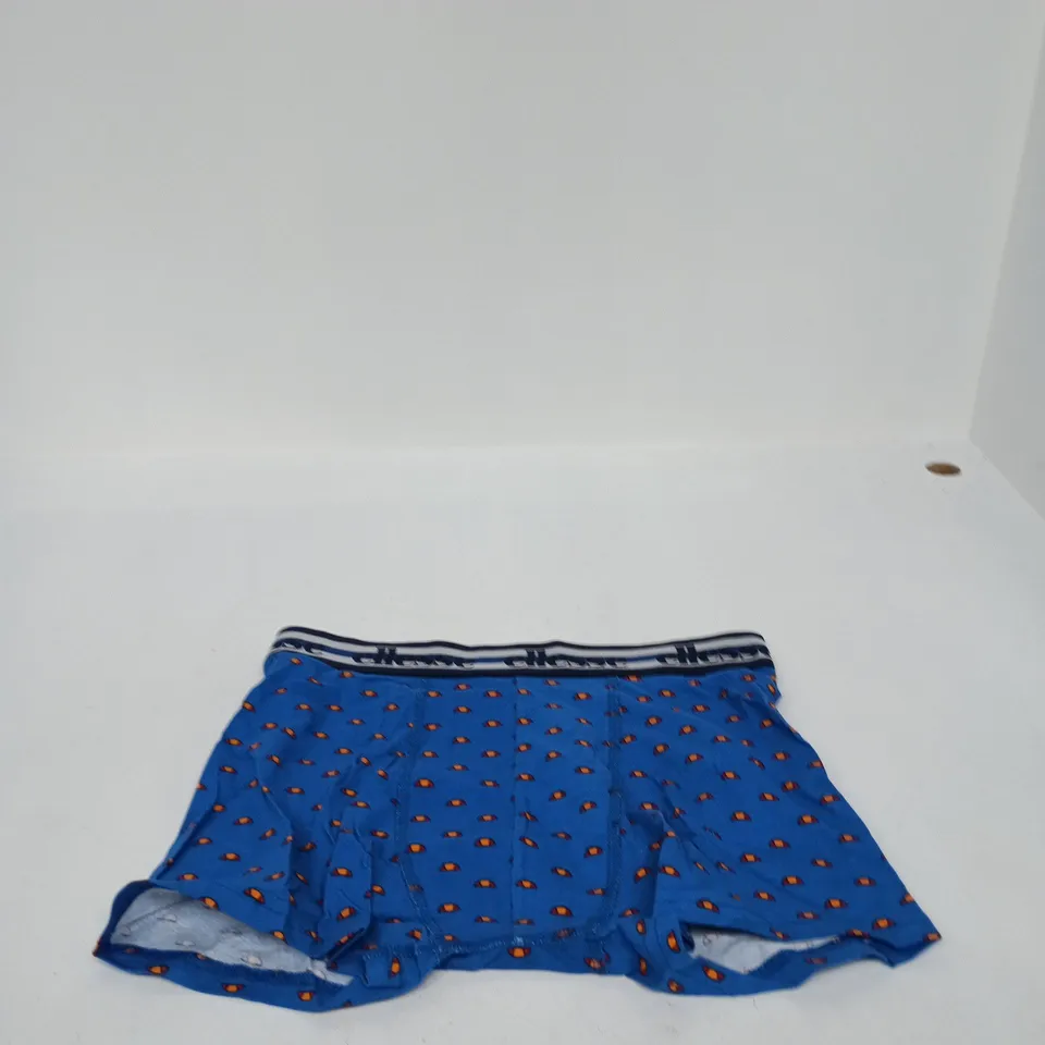 ELLESSE BOXER SHORTS – BLUE PATTERN, LARGE