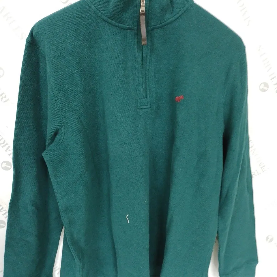 BEAUFORT AND BLAKE FRAMPTON PINE HALF ZIP CARDIGAN SIZE L