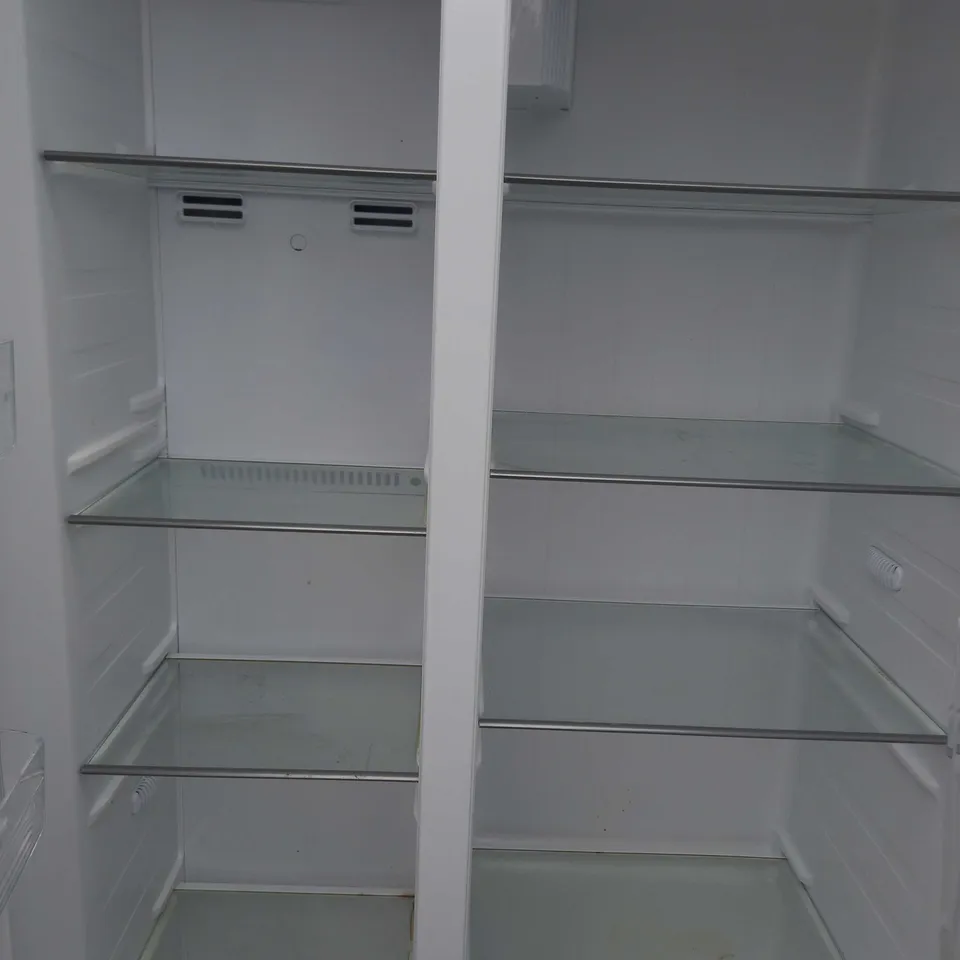 CANDY FREESTANDING GREY AMERICAN STYLE FRIDGE FREEZER