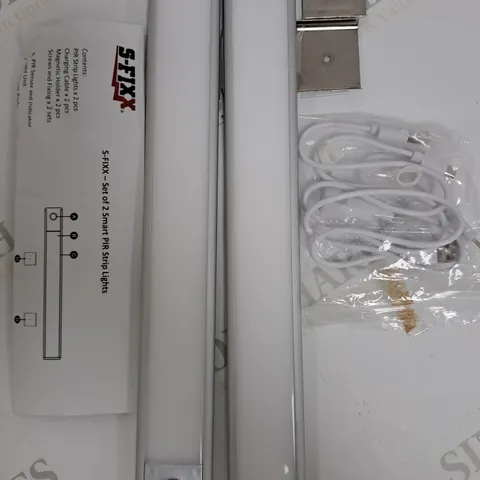 SET OF 2 SFIXX USB RECHARGEABLE MOTION SENSOR LIGHTS IN SILVER