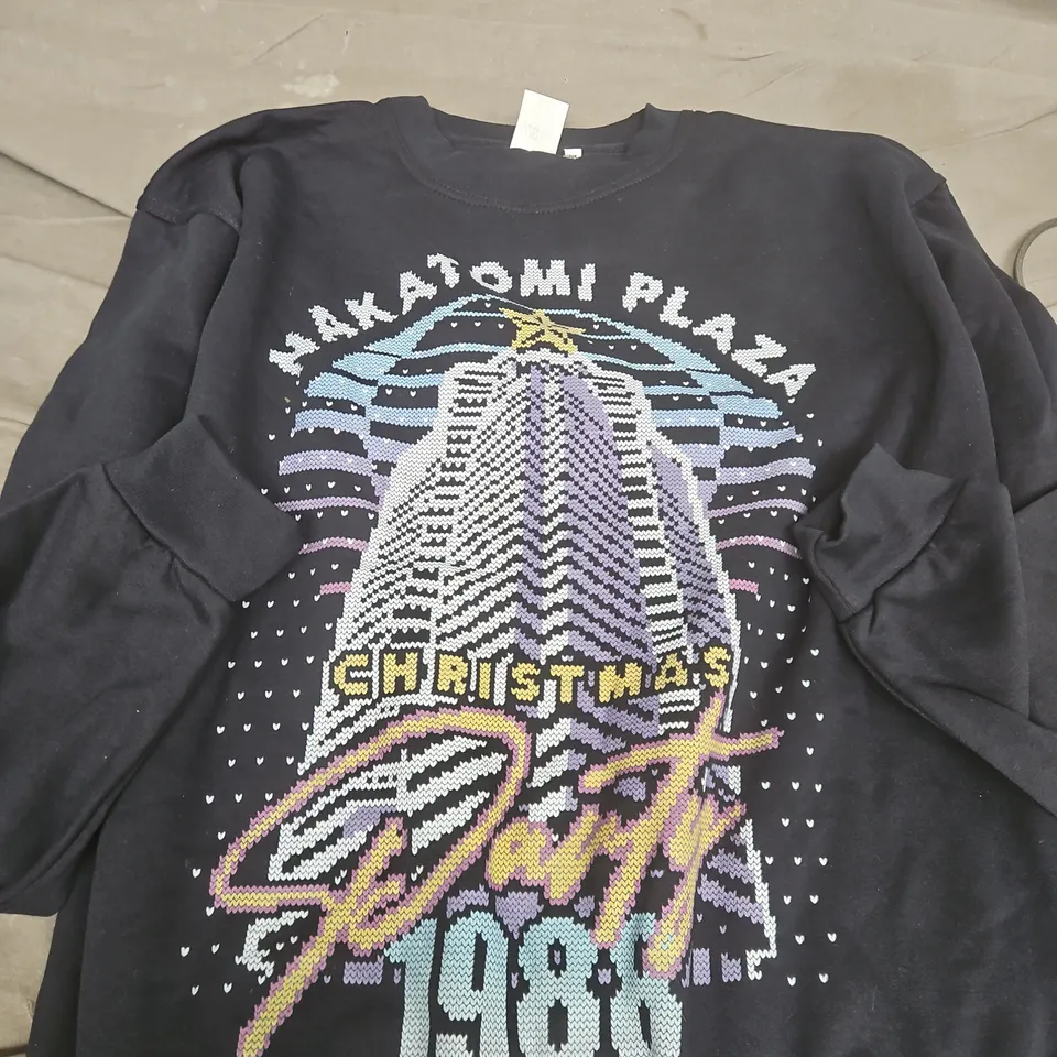 NAKATOMI PLAZA CHRISTMAS PARTY 1980 GRAPHIC JUMPER - XL