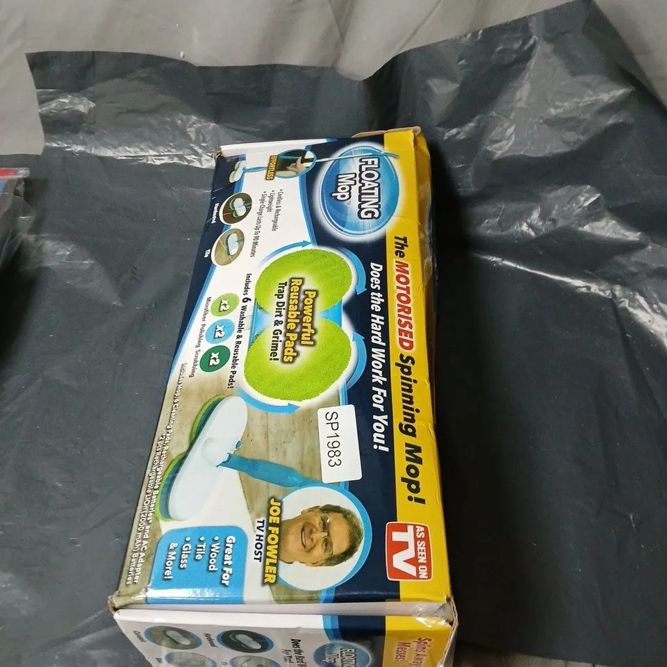 BOX OF APPROXIMATELY 12 ASSORTED ITEMS INCLUDING RING MASTER FANCY DRESS COSTUME , NUTRITION SCALES AND FLOATING MOP