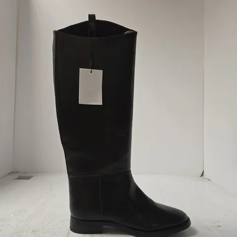 ZARA BLACK KNEE-HIGH BOOTS – WOMEN'S, UK 3 (EU 36)