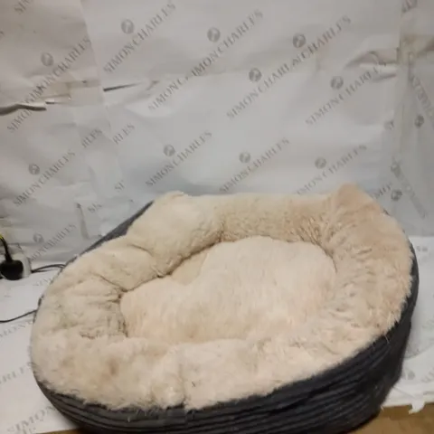 ROSEWOOD JUMBO CORD PLUSH DOG BED - MEDIUM