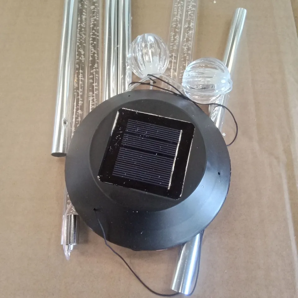 TWO SETS OF LED SOLAR WIND CHIMES