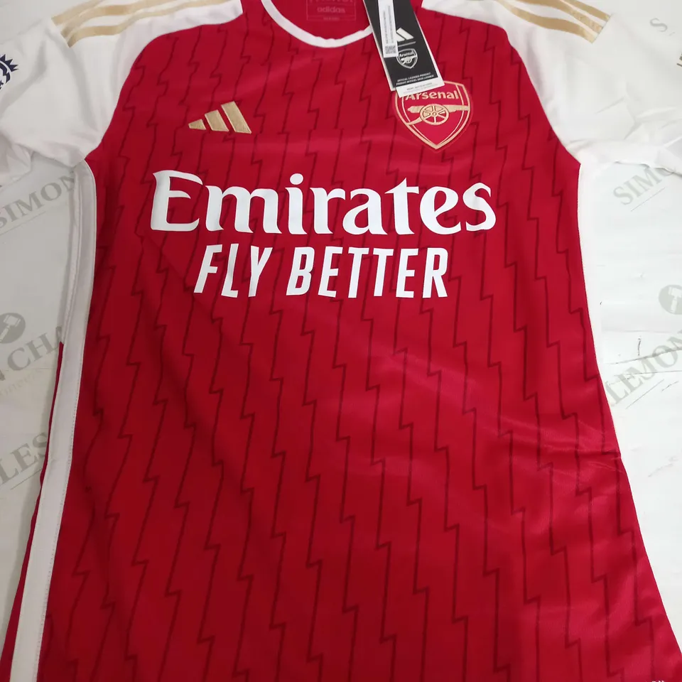 ADIDAS ARSENAL FOOTBALL CLUB SHIRT - RICE 41 - XS