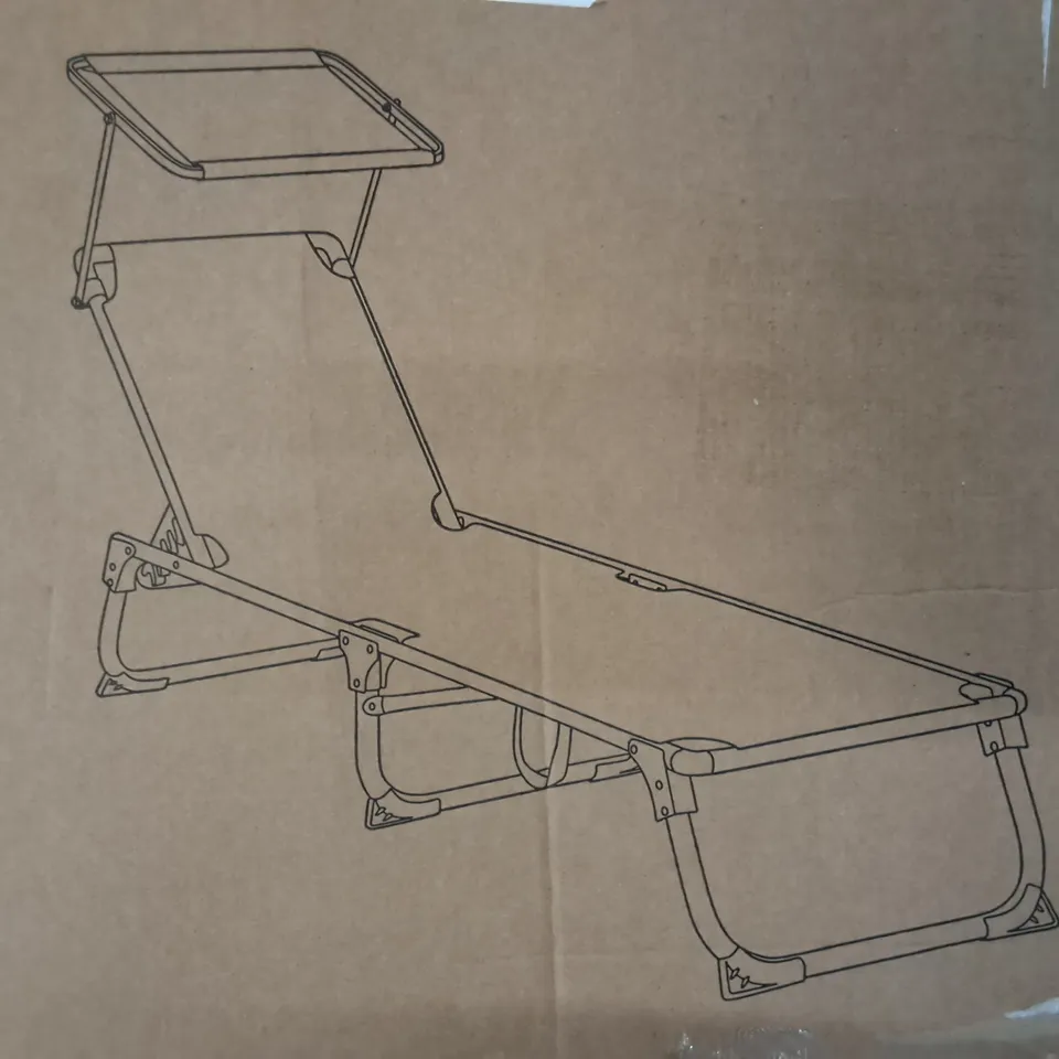 SONGMICS SUN LOUNGER - GREY