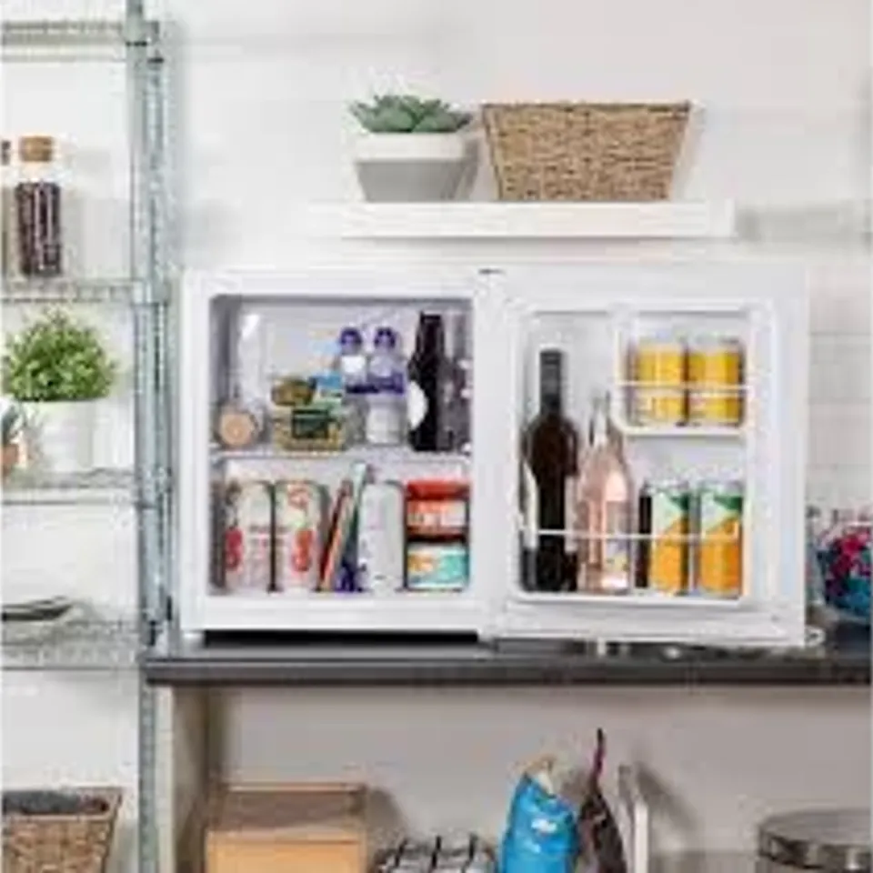 BOXED RUSSELL HOBBS RHTTLF2E1W MINI FRIDGE - WHITE