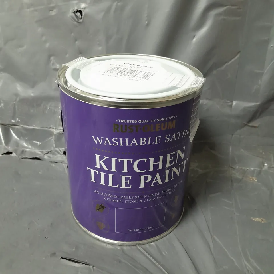 RUST OLEUM KITCHEN TILE PAINT, SATIN FINISH - WINTER GREY 