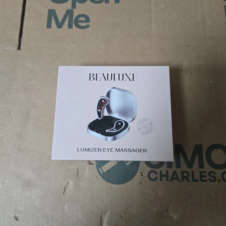 BEAULUXE LUMIZEN EYE MASSAGER – BOXED WITH BLUE ACCESSORY CASE