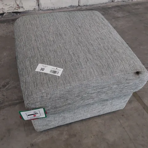 QUALITY BRITISH DESIGNER G PLAN HOLMES FOOTSTOOL FARROW ICE FABRIC