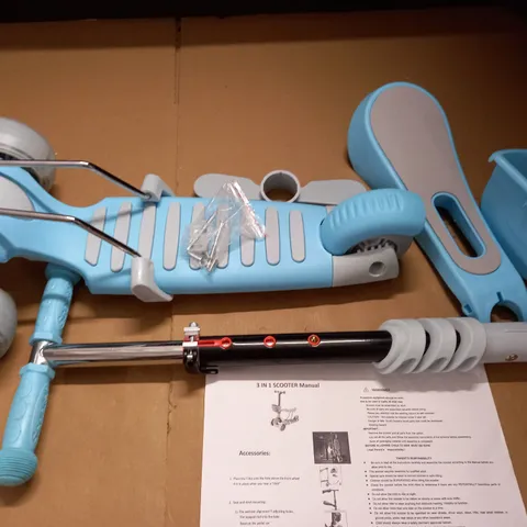 BLUE 3-IN-1 SCOOTER