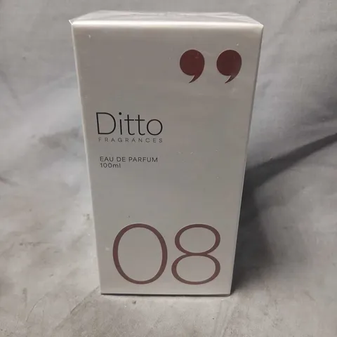 BOXED AND SEALED DITTO FRAGRANCES EAU DE PARFUM 100ML 08