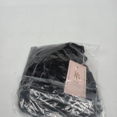 PINK BOUTIQUE UK 8 BLACK TIE DETAIL TOP & CAPRI CO-ORD SET