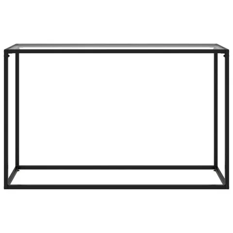 BOXED EUNITA GLASS TOP CONSOLE TABLE