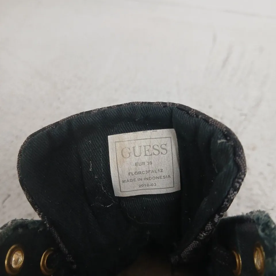 GUESS WOMEN'S HIGH-TOP BOOTS, BLACK, EU 39