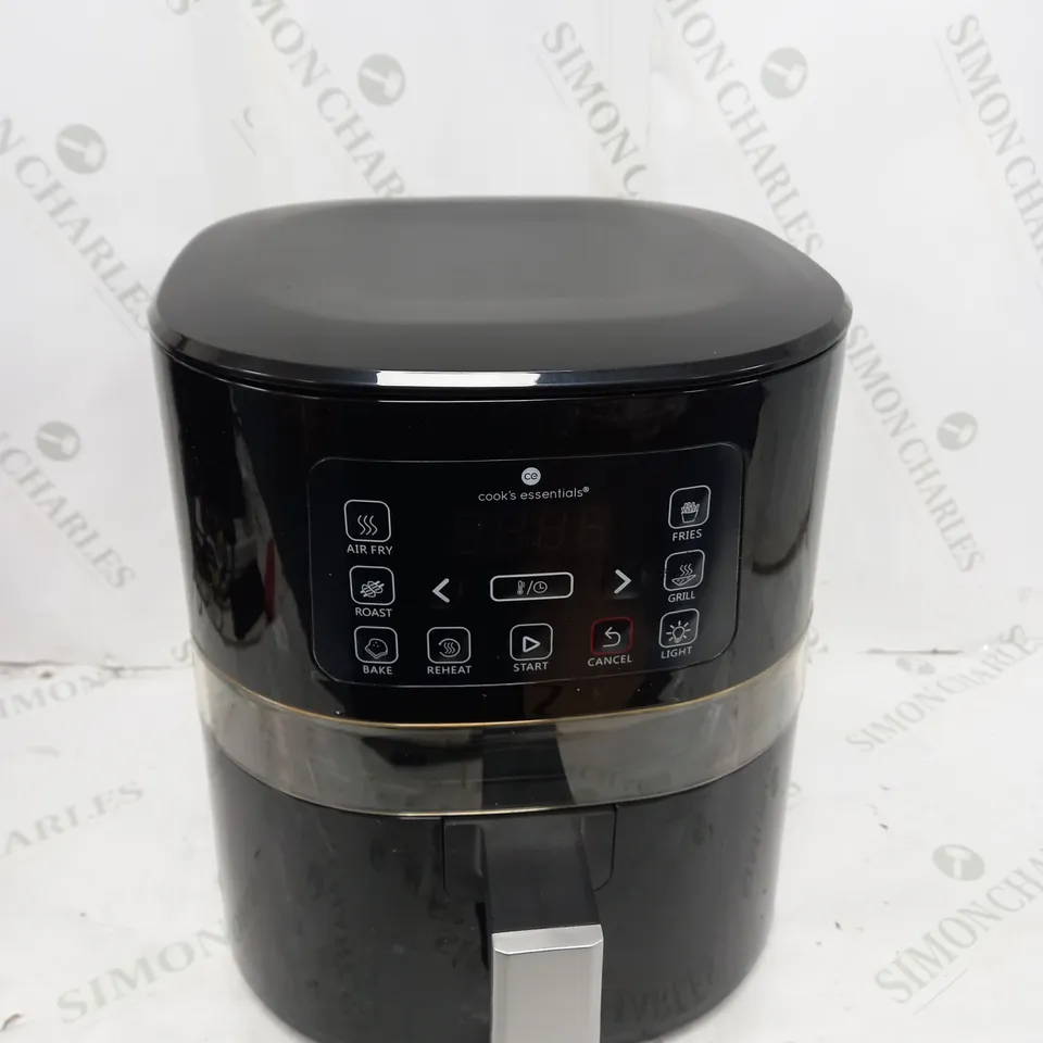 COOK'S ESSENTIALS 4L AIR FRYER IN BLACK