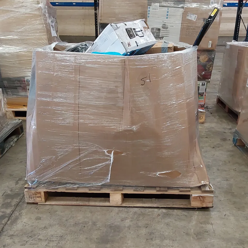 PALLET OF APPROXIMATELY 22 UNPROCESSED RAW RETURN HOUSEHOLD AND ELECTRICAL GOODS TO INCLUDE;